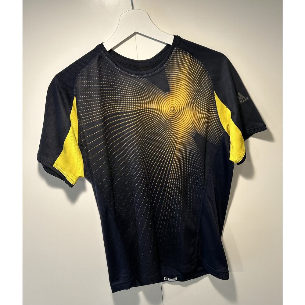 ADIDAS ''Supernova'' T-SHIRT size M Blue Yellow Running Gym Football Soccer Gym